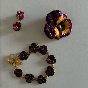 Bracelet, earrings & pendant